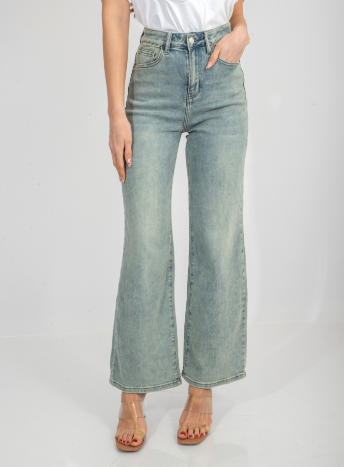 JEAN "SOHO" CHAMOMILE WIDE LEG